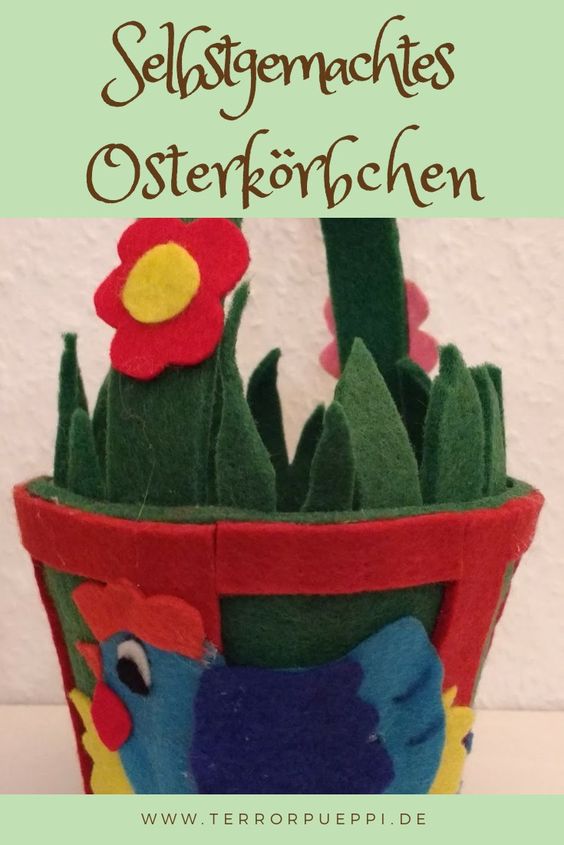 Achtung Heißkleber! DIY Osterkörbchen